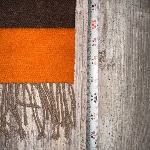 🍁Express cashmere and merino wool, fall colors, extra long Scarf 9.5”x72” EUC - Picture 8 of 8